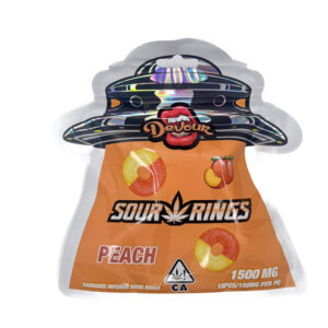 Devour Edbiles (1500mg) – Sour Peach Rings