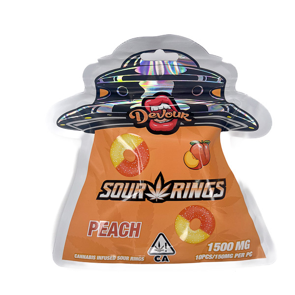 Devour Edbiles (1500mg) – Sour Peach Rings