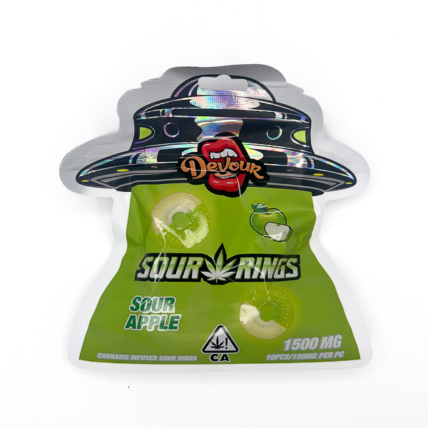 Devour Edibles (1500mg) – Sour Apple Rings
