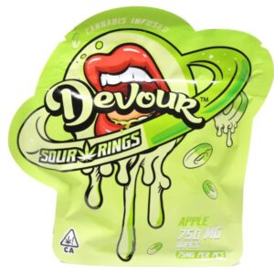 Devour Edibles (750mg) Sour Rings – Apple