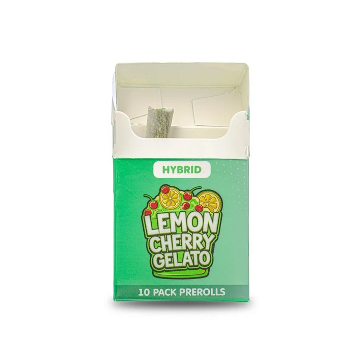 Lemon Cherry Gelato Strain - Pack of Pre-Rolls (10 Pack) - Hybrid - Image 2